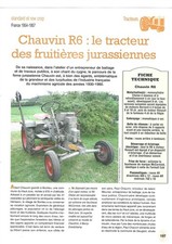 TRACTEUR CHAUVIN R 6 Le tracteur des fruitières jurassiennes & Sur 4 Pages