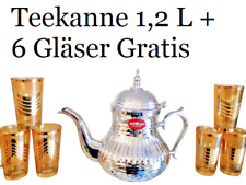 Marocaine Théière 1,2 L + 6 Verres De Gratuit Marrakech Style Thé Tisane Minceur