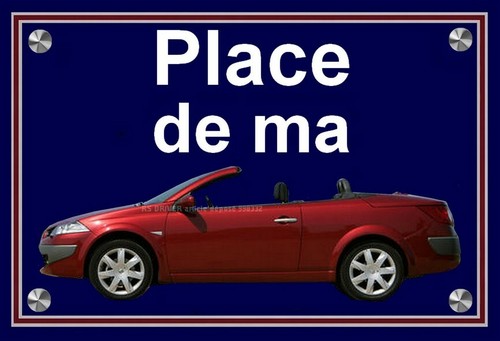 Plaque place renault - plaque, ma
