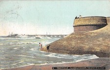 CPA 14 TROUVILLE LA JETEE