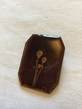 Broche émaux signée GH bouquet de fleurs moderniste en TBE.