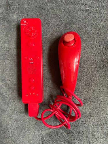 Wiimote nunchuk rouge - +,