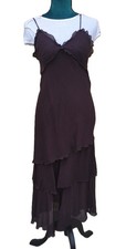 caroll robe longue marron