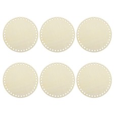 6Pcs fond panier bois 5.91"