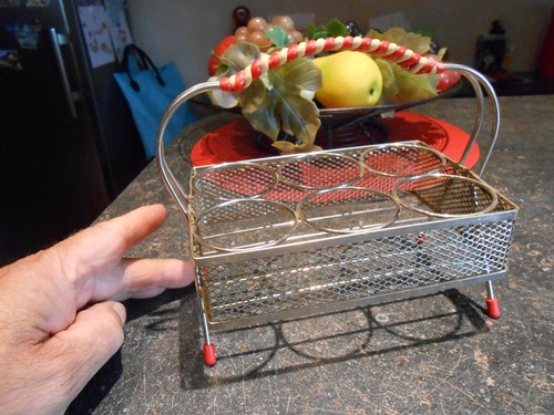 Ancien petit panier fer - fer, 6