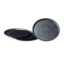 Plaque de cuisson pizza moule à tarte flambée 2 pièces 270°C 29 cm moule à pizza