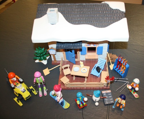 Playmobil 9280 chalet ski - playmobil, +