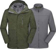 Mapamyumco Veste De Ski 3 En 1 Pour Homme, Imperméable, Pour La Neige, La Pluie,