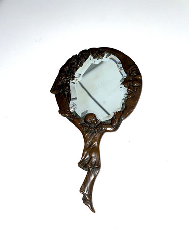 Ancien face main bronze - face,