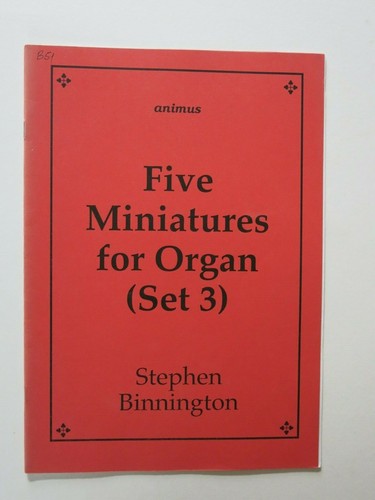 Partition pour orgue cinq - orgue, :