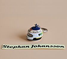 PORTE-CLÉ Stephan Johansson mini casque pilote F1 collector très bon état
