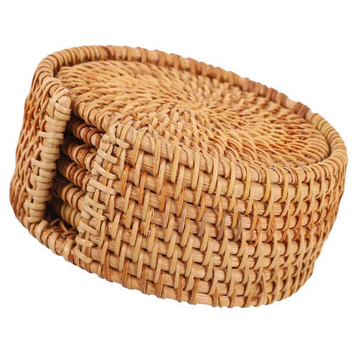 Sous verres rotin tressé - sous-verres,