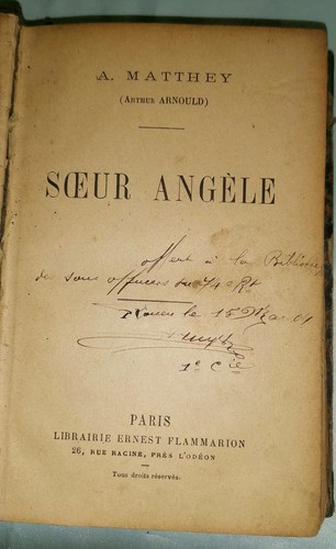 Soeur angèle matthey - angèle, a.