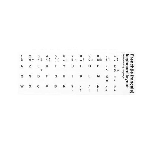 Autocollant clavier azerty - autocollant,