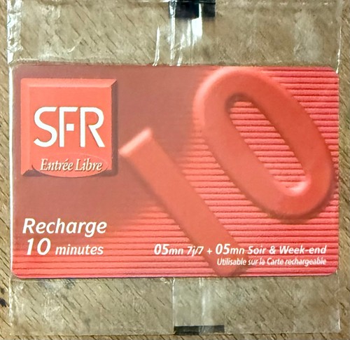 Réunion sfr recharge gsm - rÉunion,