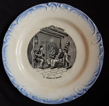 Assiette gien mariage à - assiette,