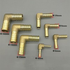 2X 90 Degrés Coude Tuyau Raccord Barbelé Épisseur Laiton de Air Carburant Neuf