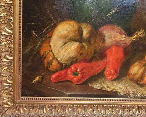 Tableau ancien peinture huile - tableau,