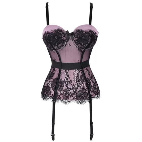 Corset burlesque ceinture rose - burlesque,