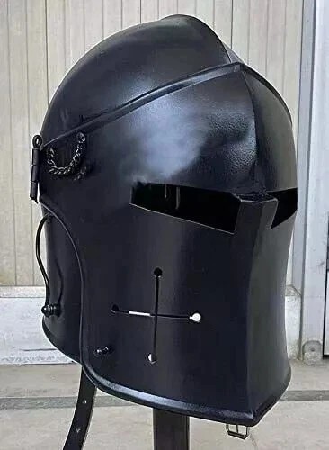 Casque médiéval barbuta - médiéval,