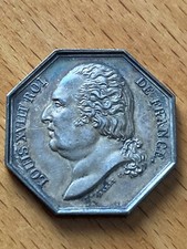 Jeton argent LouisXVIII Assurance mutuelle incendie 4 départements Paris 1819SUP