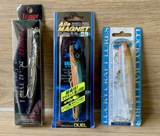 DUO / LUCKY CRAFT / YO-ZURI - LOT DE 3 LEURRES NEUFS SOUS BLISTERS - JAPAN  MADE