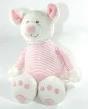 Doudou peluche Souris blanche