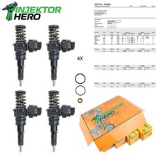 4x 0414720007 Injecteur de pompe Audi Seat Skoda VW 1.4 TDI - 1.9 TDI 038130073F