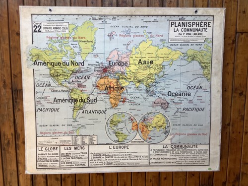 Ancienne carte scolaire - carte,