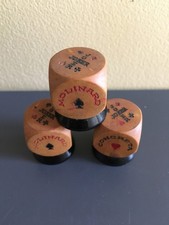 Concreta Molinard parfum solide dans un dé en bois précieux, lot de 3 pièces