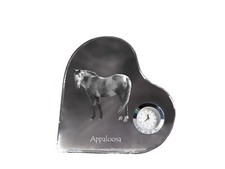 Appaloosa horloge en forme de