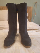 Bottes en daim marine -
