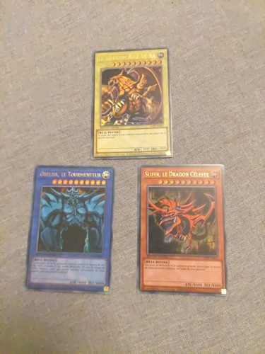 Lot 3 dieux - yu-gi-oh!,