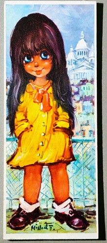 Poulbot sur bois fille - sur, anorak