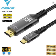 Dobro câble USB C vers HDMI 8K 60Hz/4K 120Hz (2M)