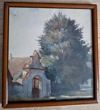 Aquarelle ancienne datée 1920