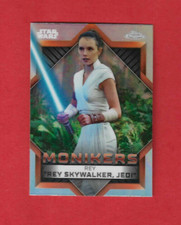 2023 Topps Star Wars Chrome Insert Monikers Rey Carte M-3