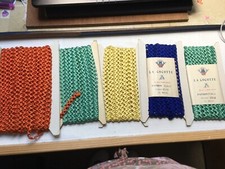 ?mercerie ancienne ERNEST BOICEAU 1920 croquet serpentine /galon  (LOT DE  5 )