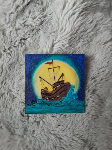 Sous verre bois bateau et - en,