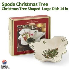 Plat de service en forme de sapin de Noël Spode grand plat assiette à...