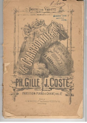 Livret partitions anciennes