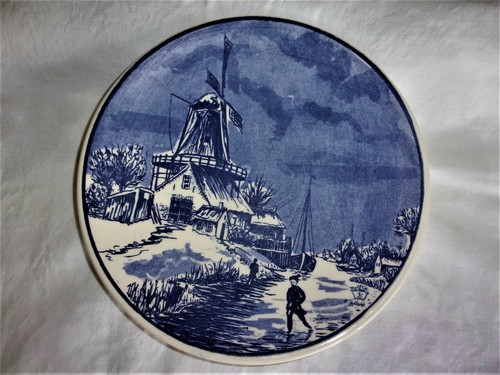 Assiette céramique bleue - bleue, et