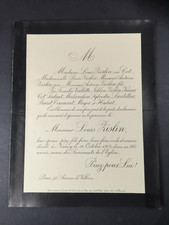 Faire-part décès, Louis