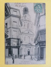 CPA Ecrite en 1906 NANTES Eglise SAINTE CROIX Maison Joseph HEURTEBISE de 1860