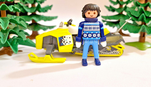 Playmobil moto neige - la, moto-neige