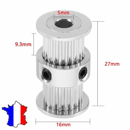 Double poulie gt2 dents - gt2, 20