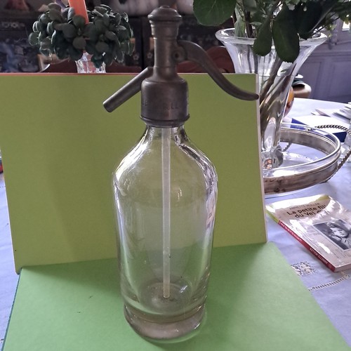Ancien siphon bouteille eau - bouteille, de