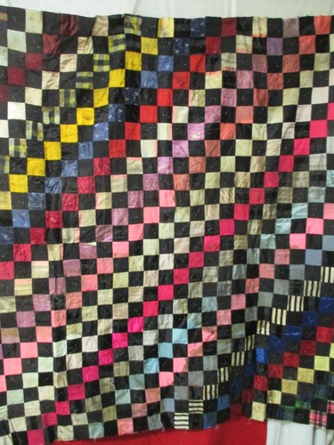 Antique silk satin brocade