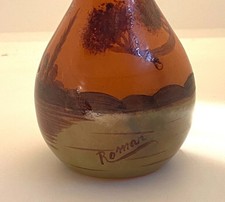 Vaporisateur ancien en verre émaillé (1920)