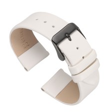 Bracelet cuir blanc 22mm